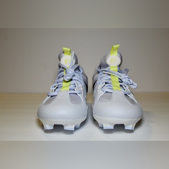 Nike Men's Huarache 9 Varsity LAX SE Football FZ3620-001 Grey White Size 7.5 - Picture 5 of 8